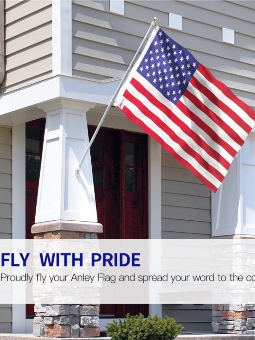 Anley Fly Breeze 3x5 Foot American National Polyester Flag